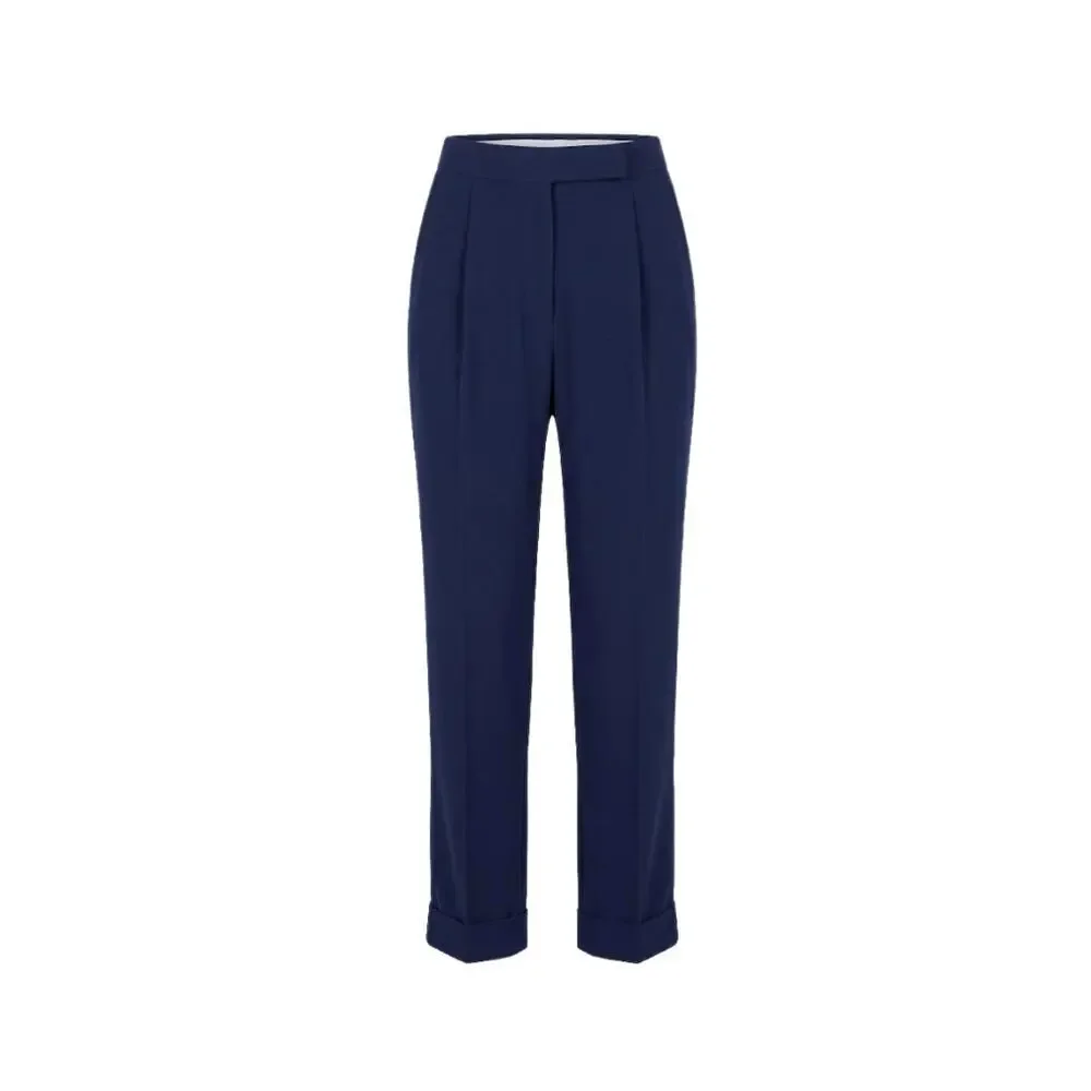 TUCKERNUCK Navy Duncan Pleated Trouser Size 8 NWT Retail $178 Tuckernuck